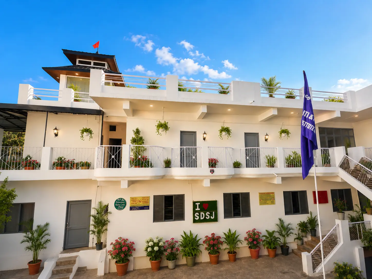 SDSJ Institute of Hotel Management & ITI — Front View